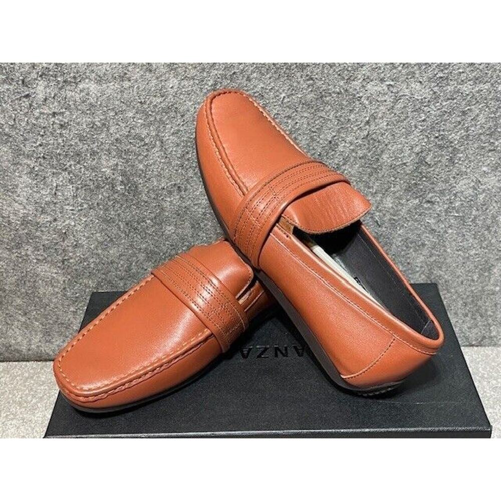 Zanzara Shoes 11 Van Eyck Leather Loafer Cognac Brown Business Casual Preppy